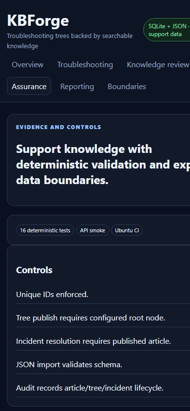 KBForge project screenshot 1