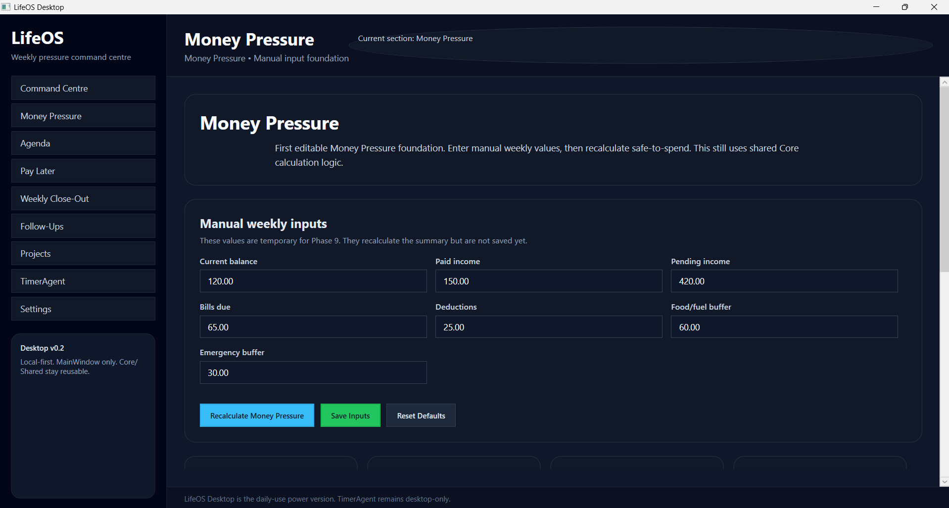 LifeOS project screenshot 3