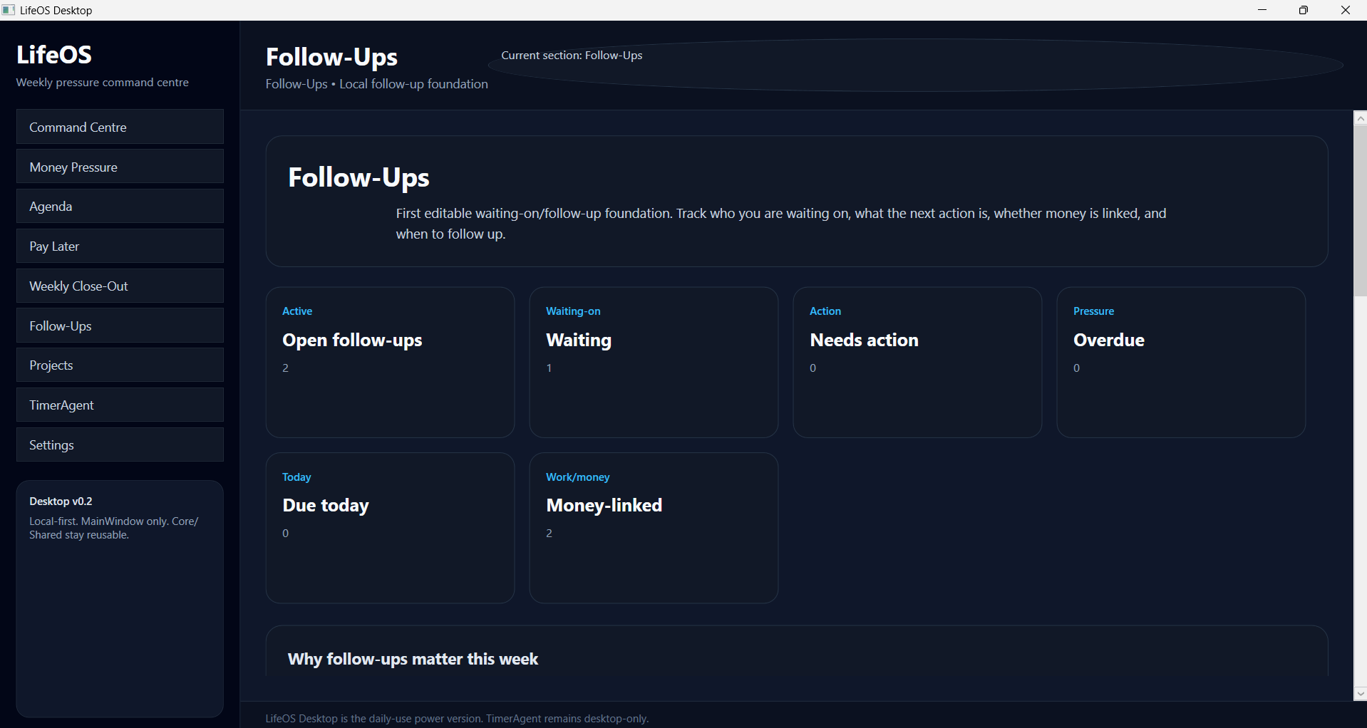 LifeOS project screenshot 4