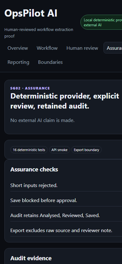 OpsPilotAI project screenshot 1